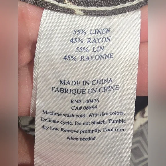 Faherty Mens S/S Reversible Print Coast Shirt Size Large - Picture 6 of 6